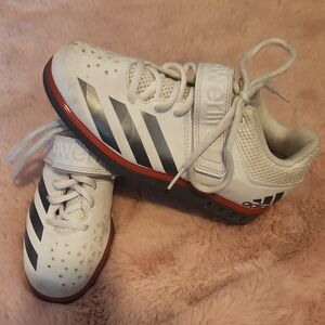 Adidas Adipower II 'Wonder White' Weightlifting Shoes Size 4